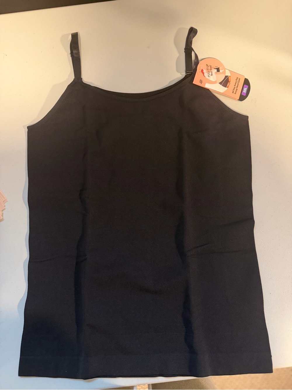 Shapermint Essentials All Day Every Day Scoop Neck Cami Black 2XL NWT - Picture 1 of 5